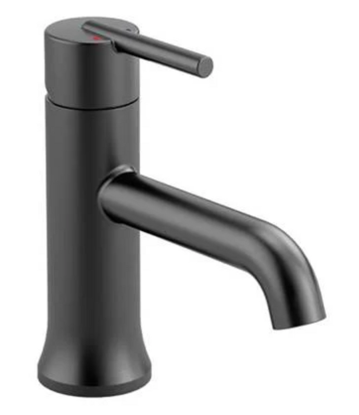 Delta Trinsic Single Handle Bathroom Faucet, Matte Black