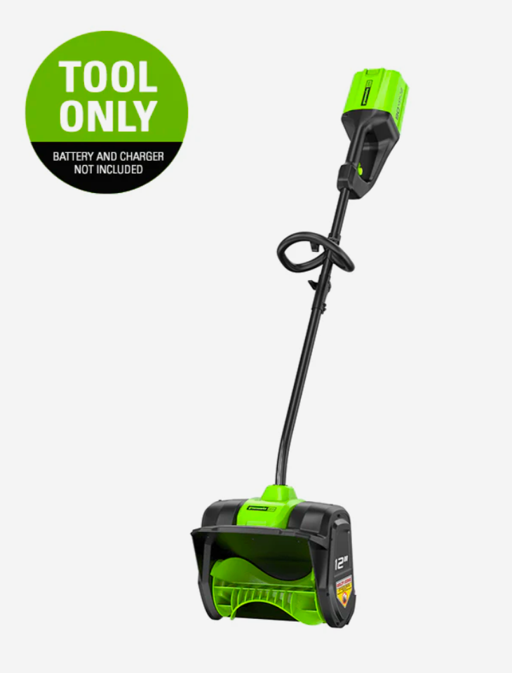 GREENWORKS PRO 80V 12-Inch Brushless Snow Shovel, Battery and Charger Not Included