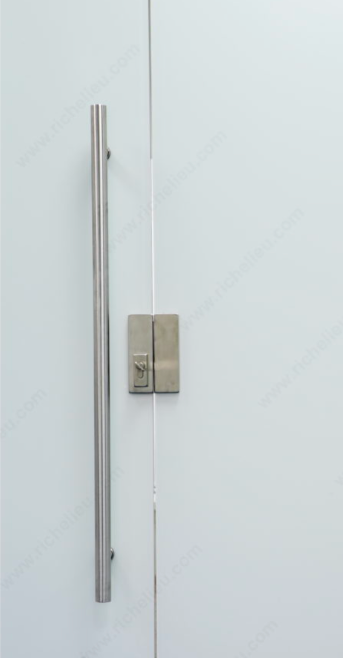 RICHELEIU Stainless Steel Tubular Handle Single Mount Ladder Type