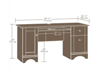 SAUDER SELECT Computer Desk in Brushed Maple