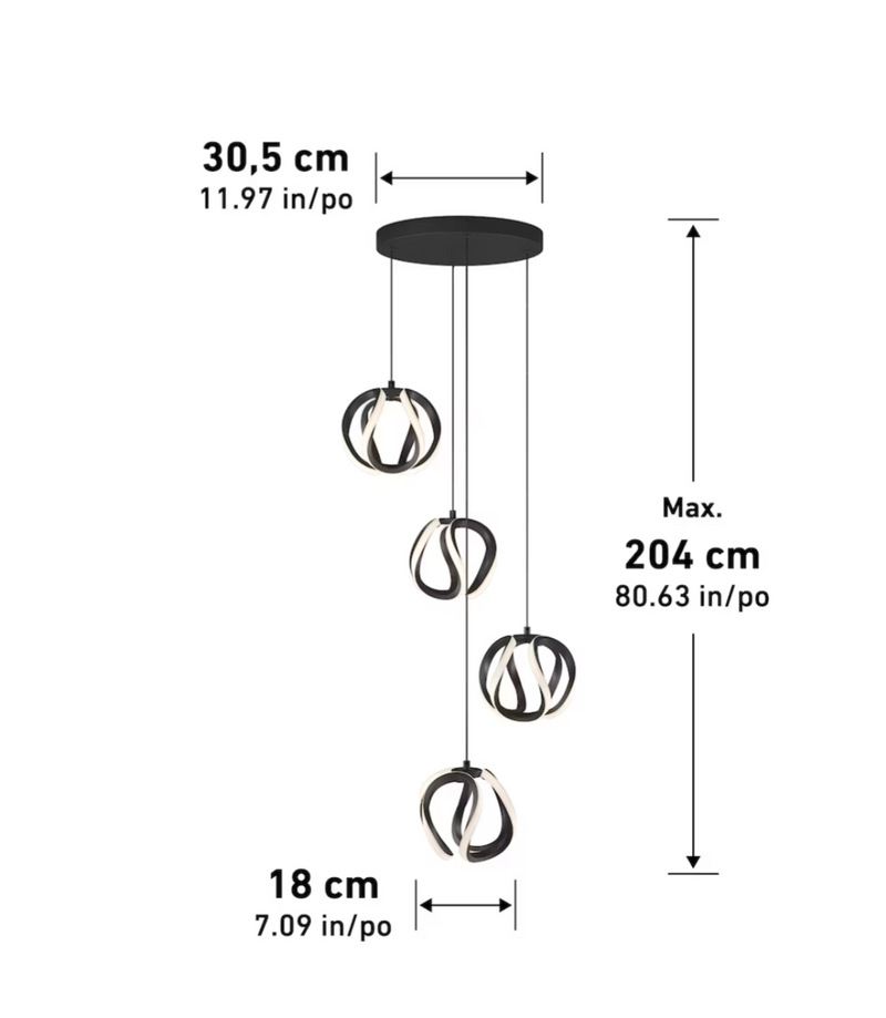 ARTIKA Vivaldi 4 Light Pendant