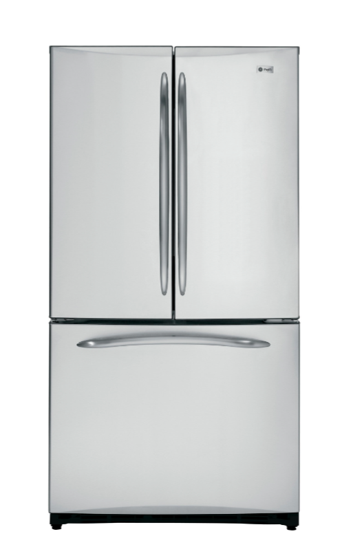 GE 36"W Profile Stainless Steel French-Door Refrigerator with Icemaker