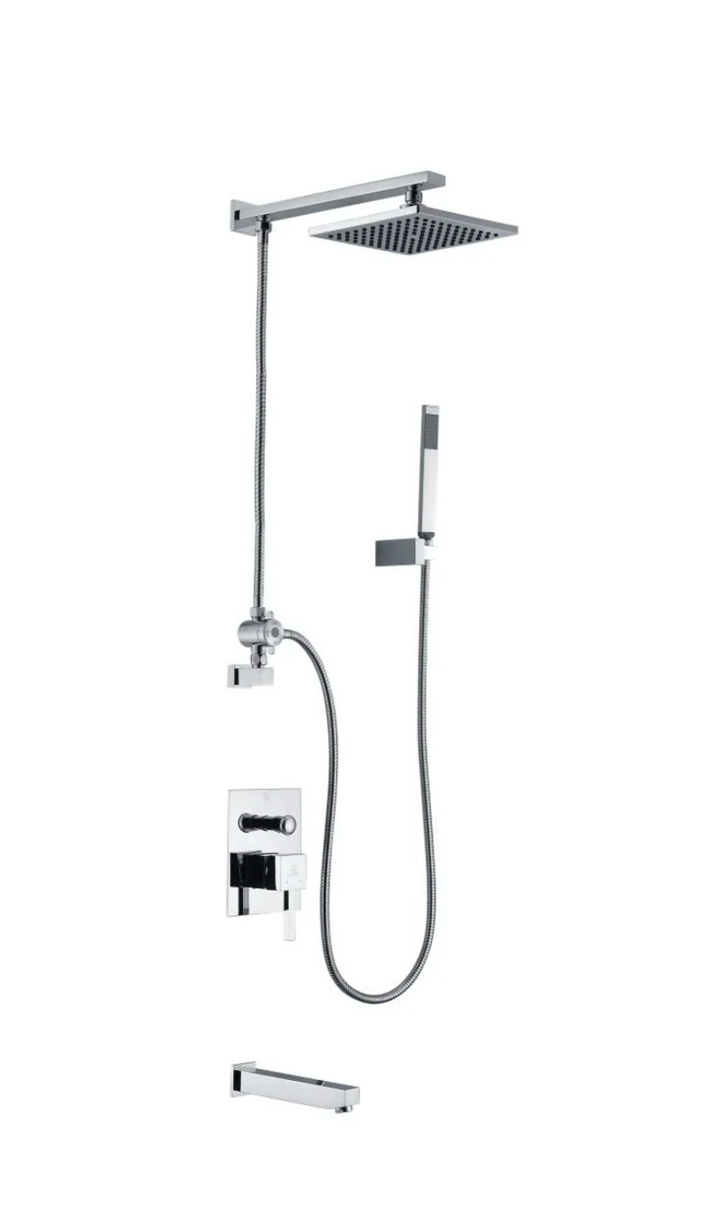 ANZZI Byne 1-Handle 1-Spray Tub and Shower Faucet with Sprayer Wand in Polished Chrome