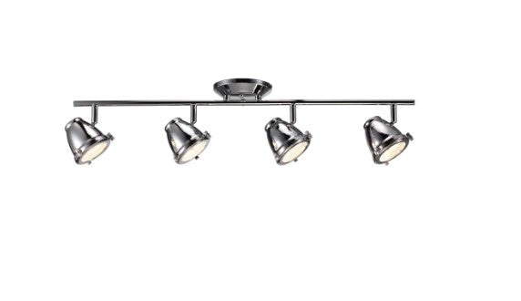 Copy of 4-Light Chrome Integrated LED Dimmable Directional Ceiling Track Light