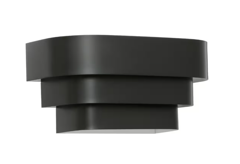 1 Light Black Wall Sconce Wall Light