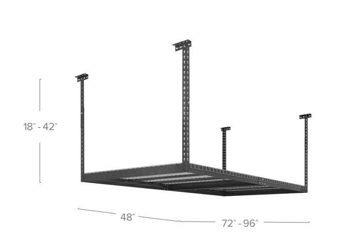 4 ft. x 8 ft. Adjustable Overhead Rack