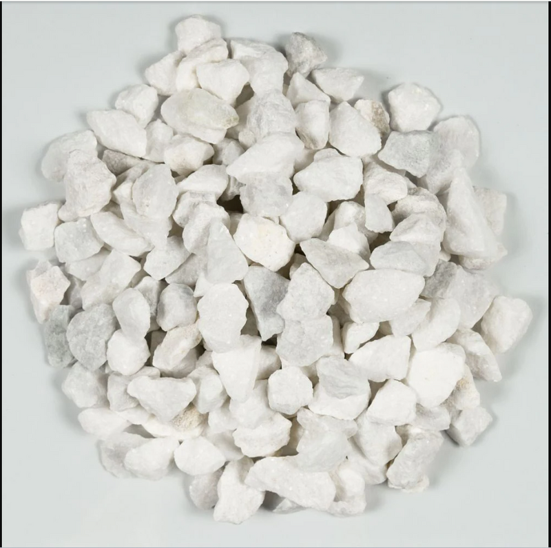 Quantum White Marble Chips Decorative Pebbles (5lbs)