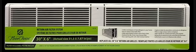 Floor Choice Return Air Grille 30" x 6"