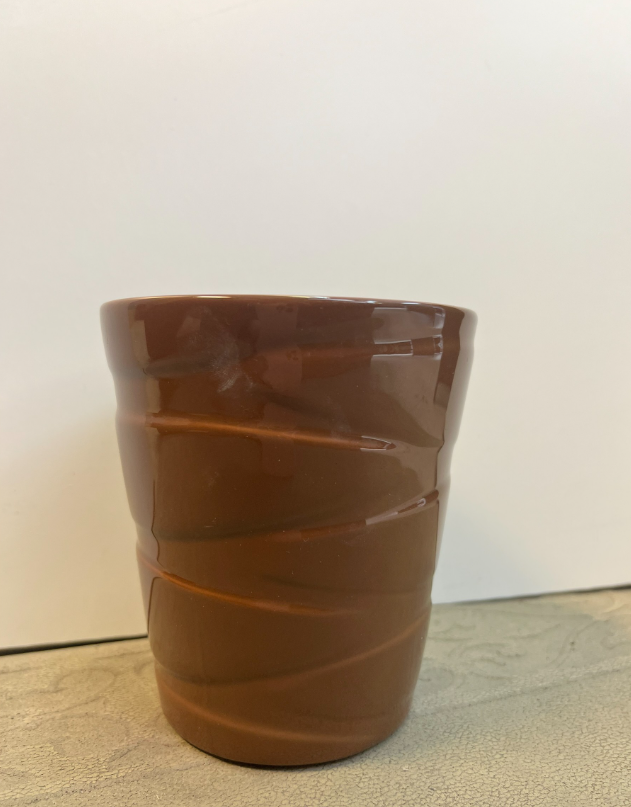 Brown Glass Vase