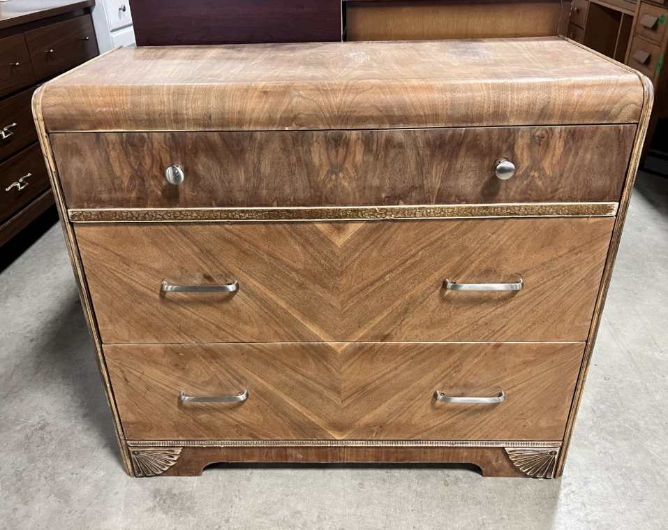 Antique Waterfall Dresser