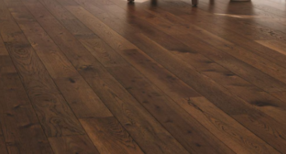 Cassonade Hickory Dark Brown Interlocking Engineered Hardwood Flooring