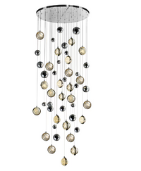 Salvador 32 in LED Integrated Polished Nickel Chandelier