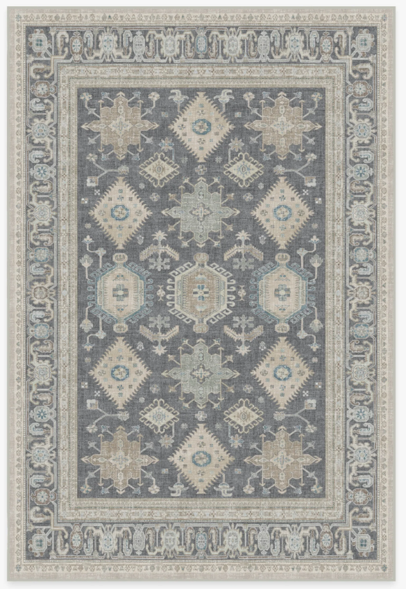 5' x 7' Cambria Abalone Tufted Rug with Rug Pad