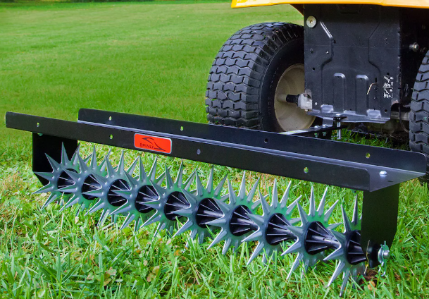 Brinly-Hardy 40" Spike Aerator with Galvanized Steel 3D Tines