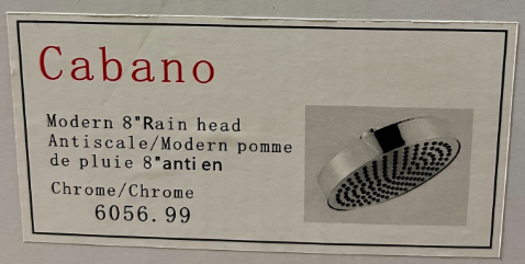 8" Modern Rainhead