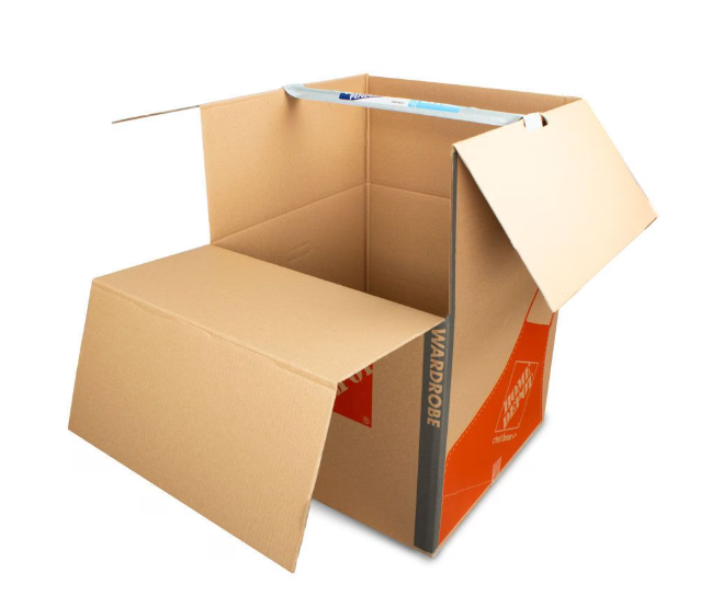 The Home Depot Wardrobe Box with Metal Hanging Bar