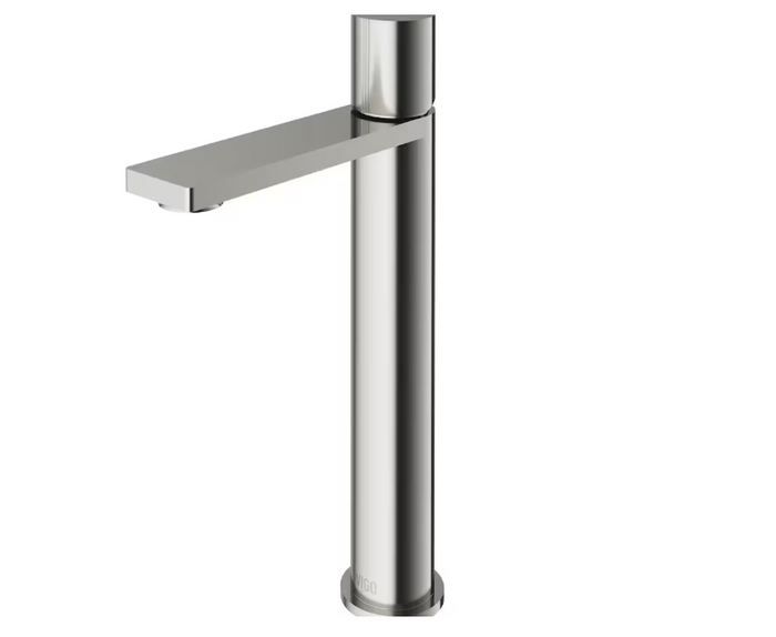 VIGO Gotham Single Hole Single-Handle Vessel Bathroom Faucet in Brushed Nickel