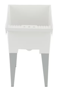 MUSTEE Utilatub Laundry Tub Floor Mount 20-inch x 24 Inch
