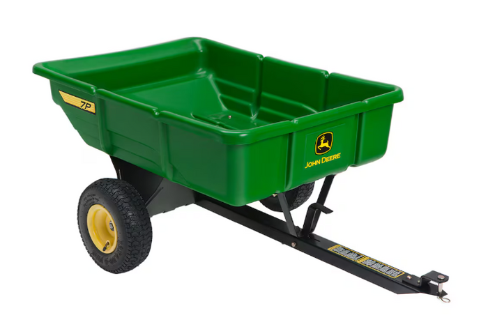John Deere 450 lb. 7 cu. ft. Tow-Behind Poly Utility Cart