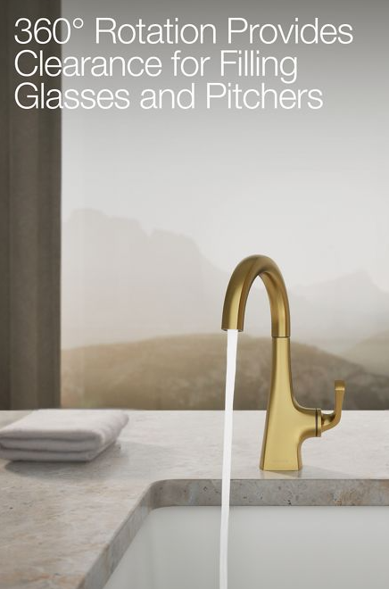 KOHLER Graze Single-Handle Pull-Down Sprayer Beverage Faucet