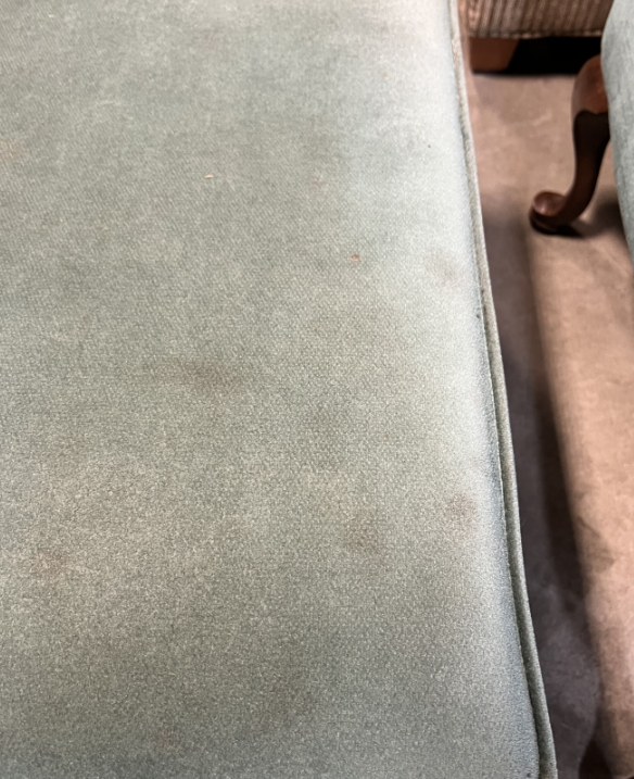 Wingback Teal Chair & Ottoman