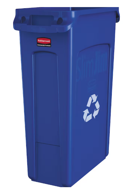 Rubbermaid Commercial Products Slim Jim 23 Gallon Venting Recycle Bin