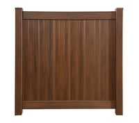 6' x 6' Vinyl Woodgrain Fence Panel Kit Hickory