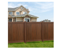 6' x 6' Vinyl Woodgrain Fence Panel Kit Hickory