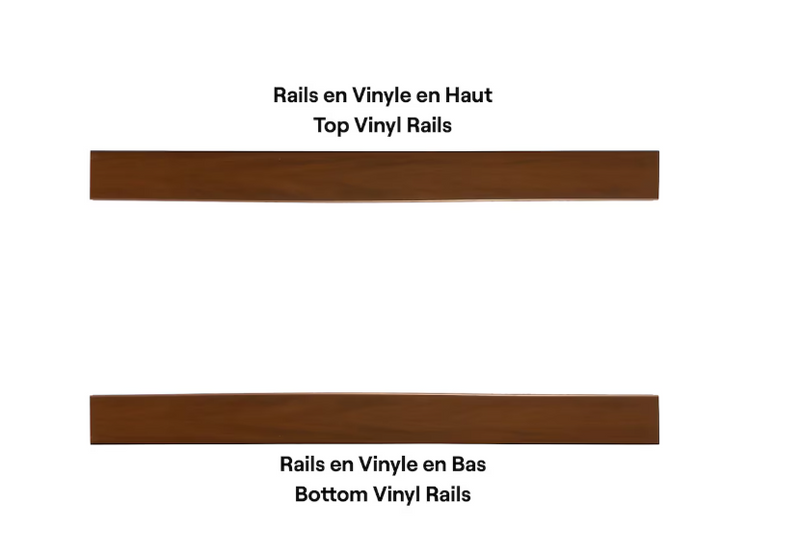 6' x 6' Vinyl Woodgrain Fence Panel Kit Hickory