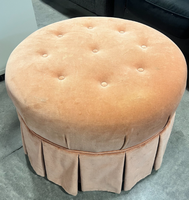 30" Ottoman on Wheels