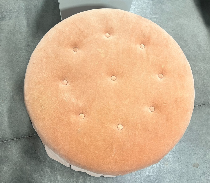30" Ottoman on Wheels