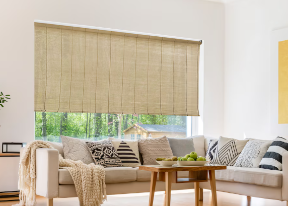 Hampton Bay 72-inch x 72 inch Cordless Matchstick Bamboo Shade