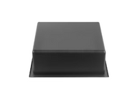 Bath Shower Niche - 12-inch x 12-inch, Stainless Steel - Matte Black