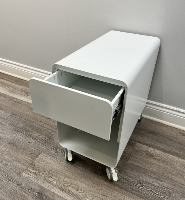 Rounded 1 Drawer Mobile Filing Cabinet