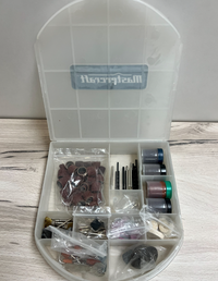 Mastercraft Multi-Purpose Rotary Tool Accessory Bit Set with Storage Case