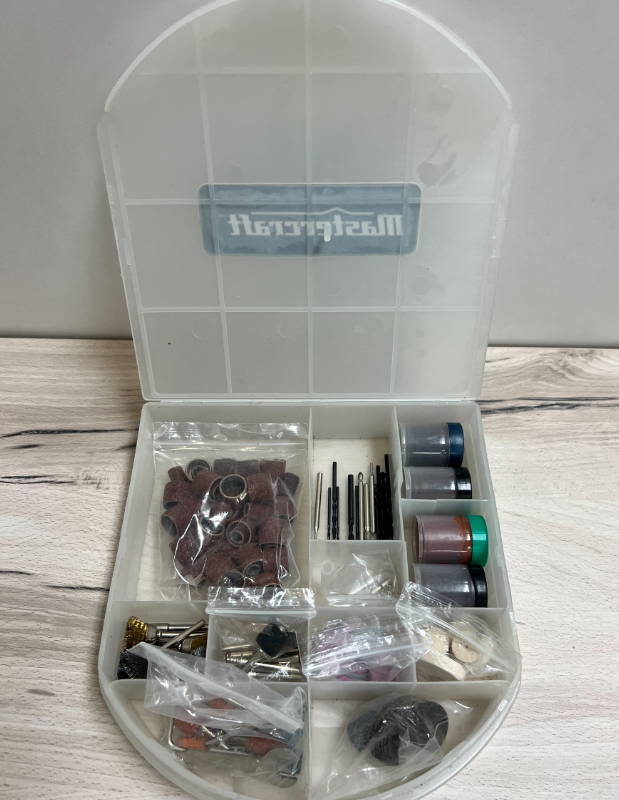 Mastercraft Multi-Purpose Rotary Tool Accessory Bit Set with Storage Case