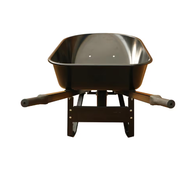 Husky 6 Cu ft. steel tray flat-free wheelbarrow