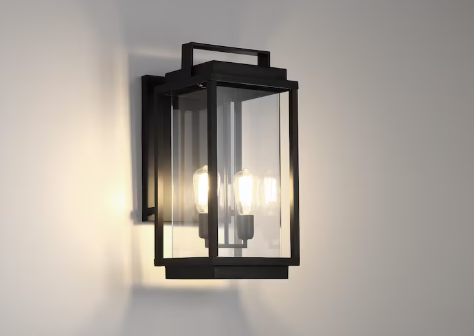 GlucksteinElements Rockwell 2-Light 20-inch H Outdoor Wall Scone Light