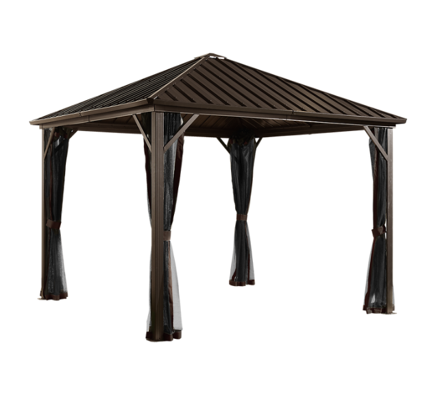 Sojag Dakota 10 ft. x 10ft. Sun Shelter in Brown