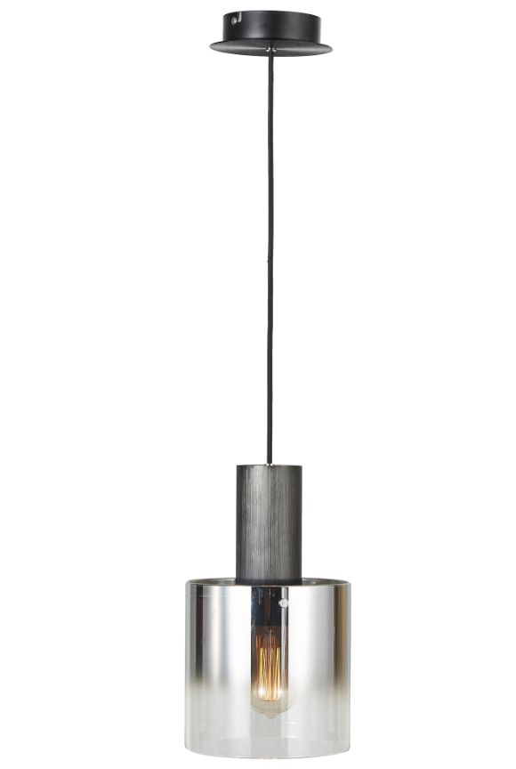 Henley 1LT Smoke Fade Glass Pendant