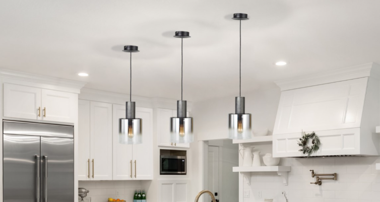 Henley 1LT Smoke Fade Glass Pendant