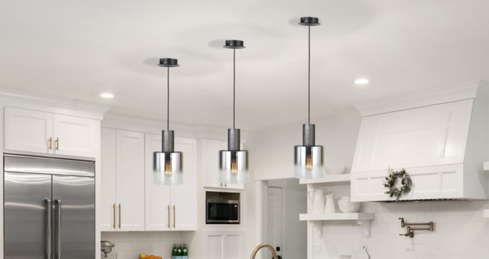 Henley 1LT Smoke Fade Glass Pendant