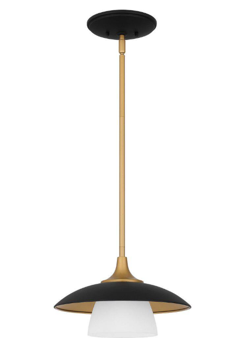 Fayette 1-Light Earth Black Mini Pendant