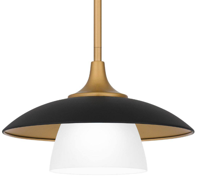 Fayette 1-Light Earth Black Mini Pendant