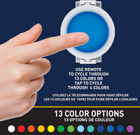 Bell + Howell 3-inch Color Changing Swivel LED Puck Lights with Remote