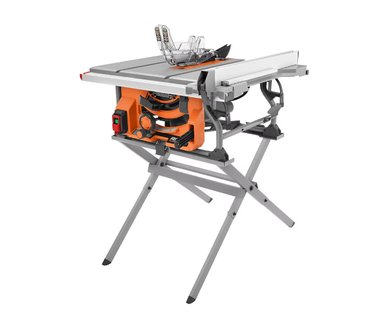 RIDGID 15 Amp 10 -inch Table Saw with Folding Stand