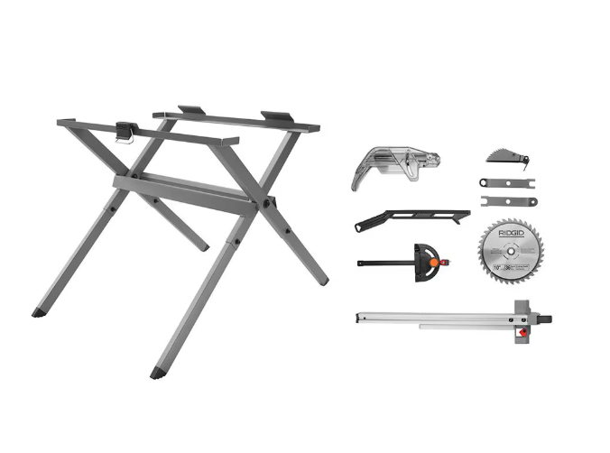 RIDGID 15 Amp 10 -inch Table Saw with Folding Stand