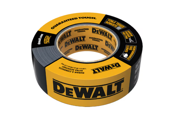 DEWALT 48mm x 27m Black Ultra-Tough Duct Tape