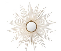 Marinda 41" x 41" Iron Framed gold Mirror