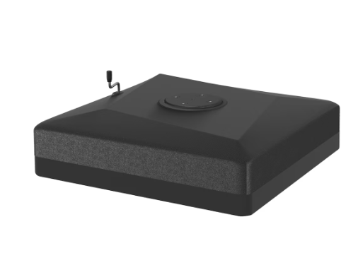 Heavy Duty Fillable Cantilever Patio Umbrella Base w/ Lift Wheel